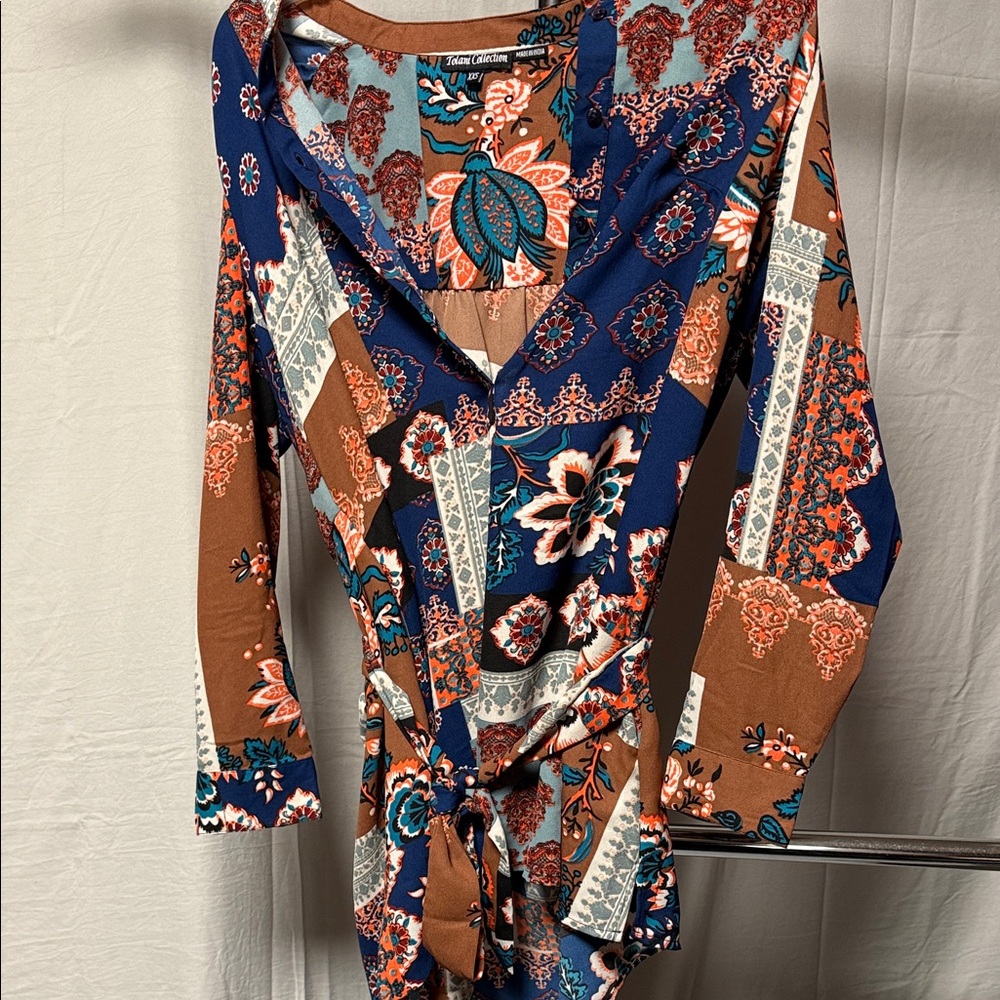 Tolani Multicolor Long Sleeve Dress
